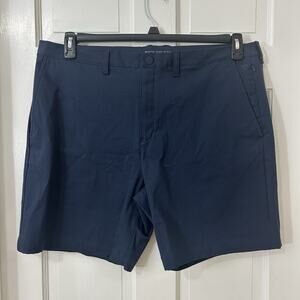 Mack Weldon Men’s Shorts Stretch Cotton Blend Navy Blue Size 38W, 7.5"‎ inseam